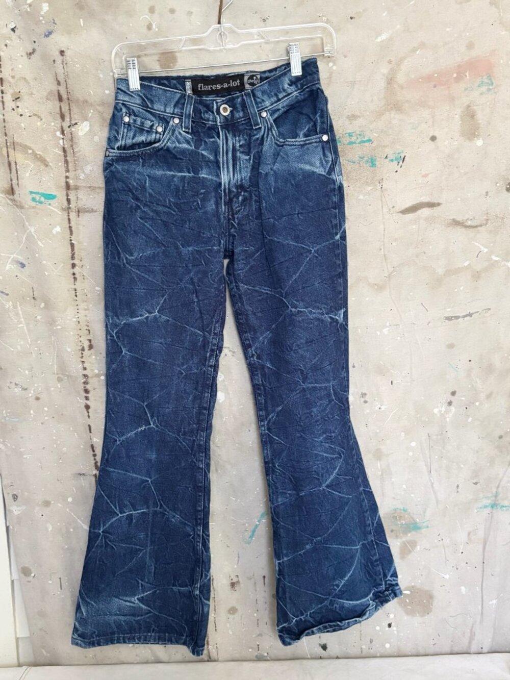 Vintage Levi's Silvertab Flares-A-Lot Acid Wash Jeans